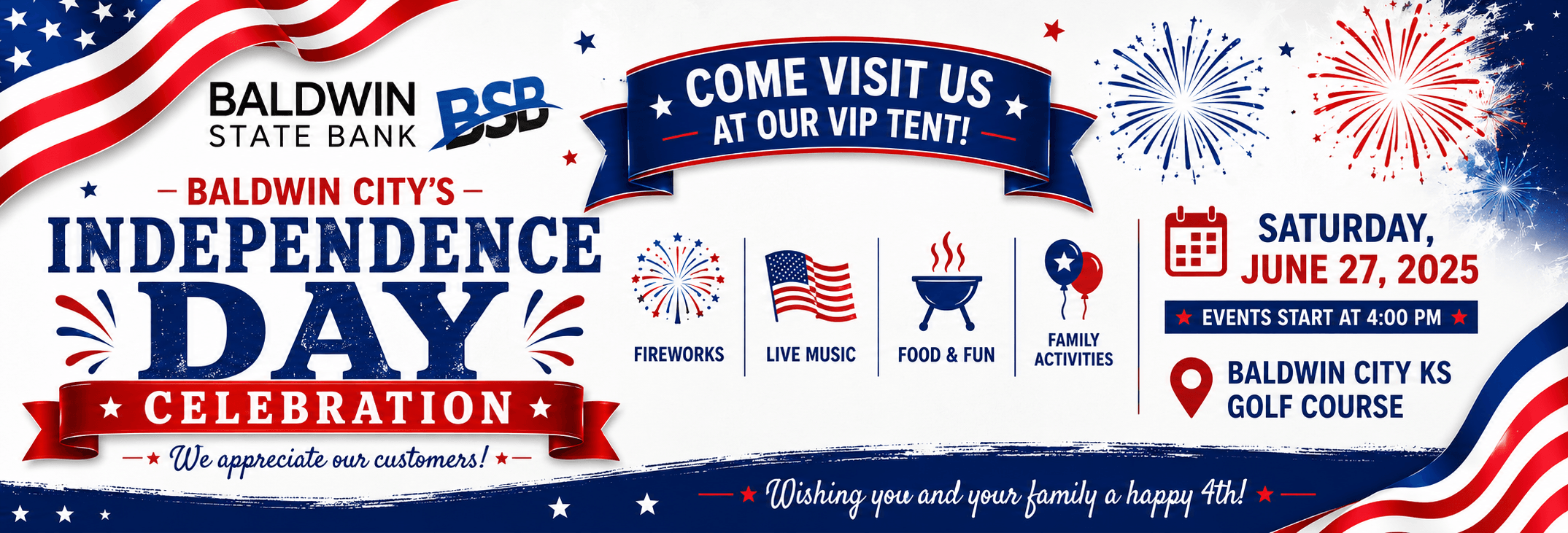 4th of July Banner website slider 2026