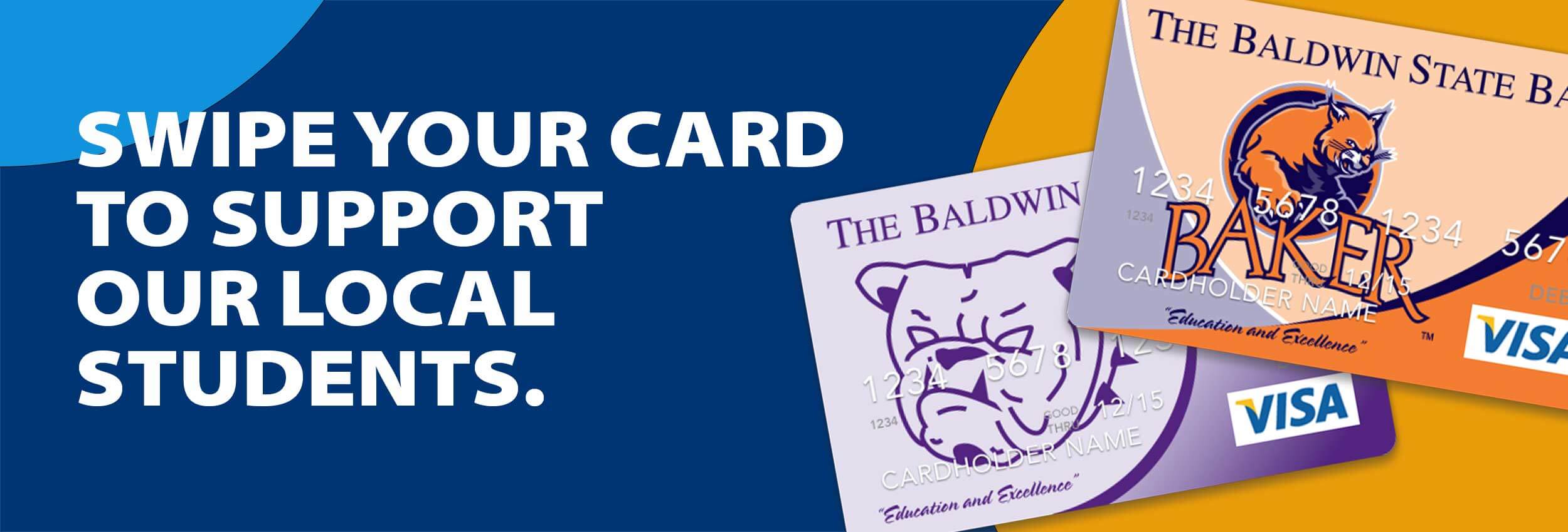 Swipe your card to support our local students.